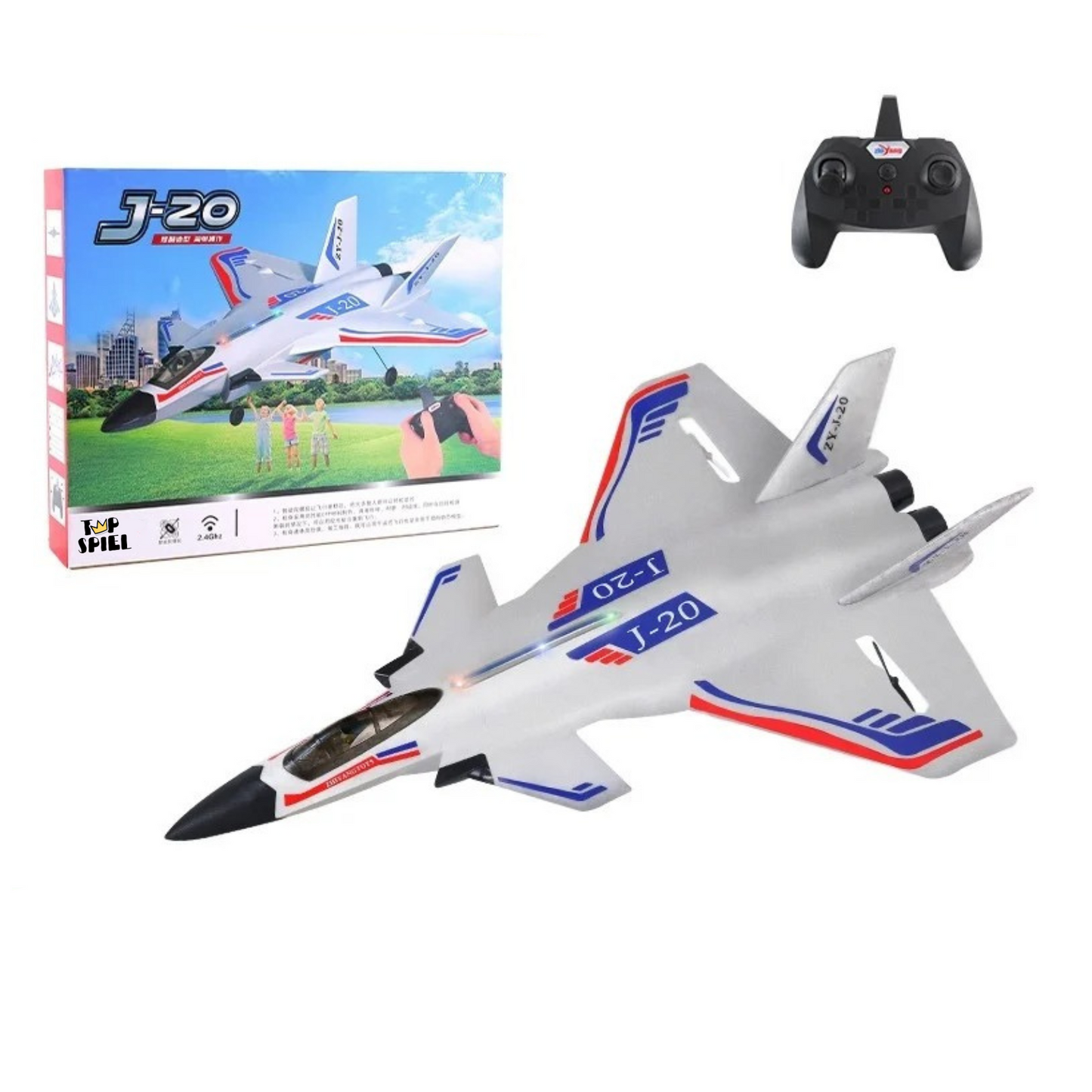 TopSpiel® SkyDiver – RC Stuntflugzeug mit aerodynamischem Design
